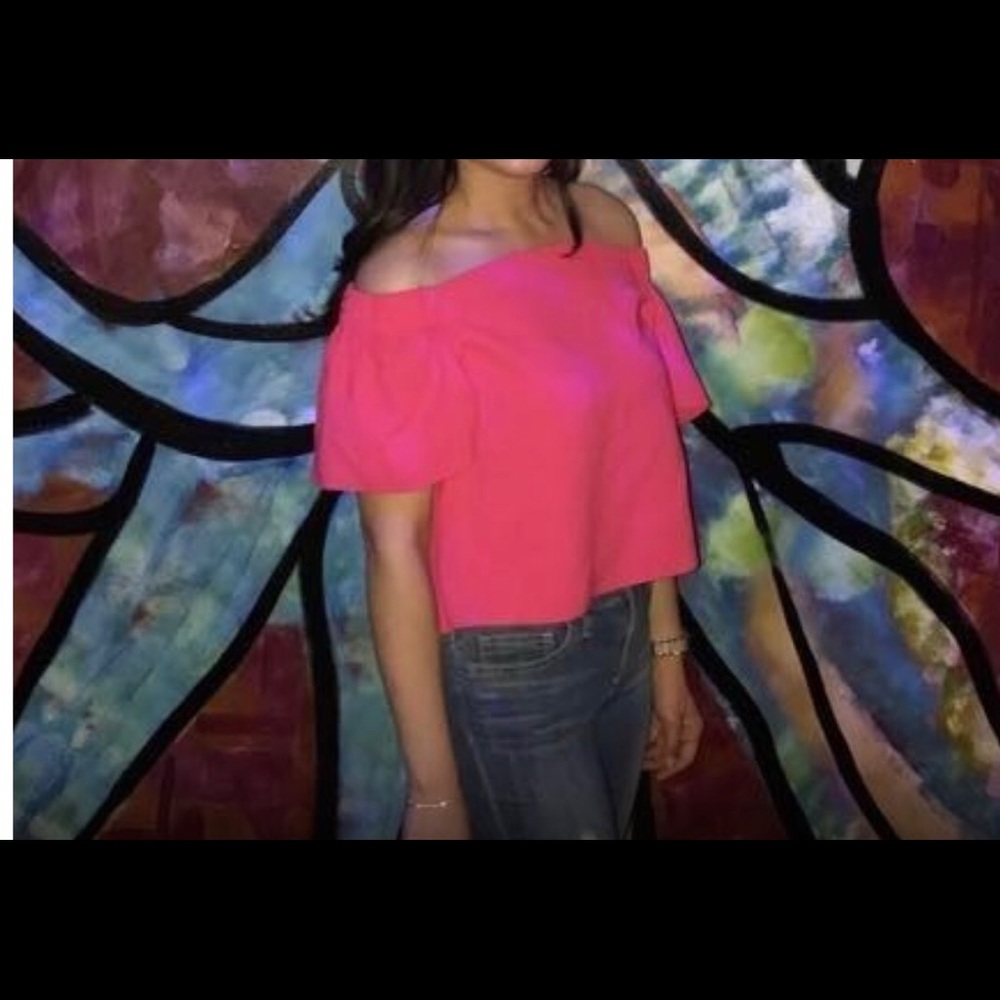 Topshop Bardot off the shoulder top